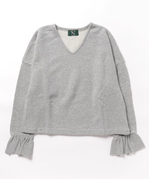 RNA-N(アールエヌエーエヌ)の「M0598 ふんわり裏毛デザインプルオーバー(スウェット・レディース・キナリ/ブラック/カーキ/グレー・MEDIUM)」の3枚目の写真