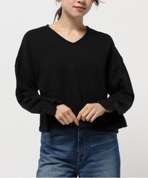 M0598 ふんわり裏毛デザインプルオーバー