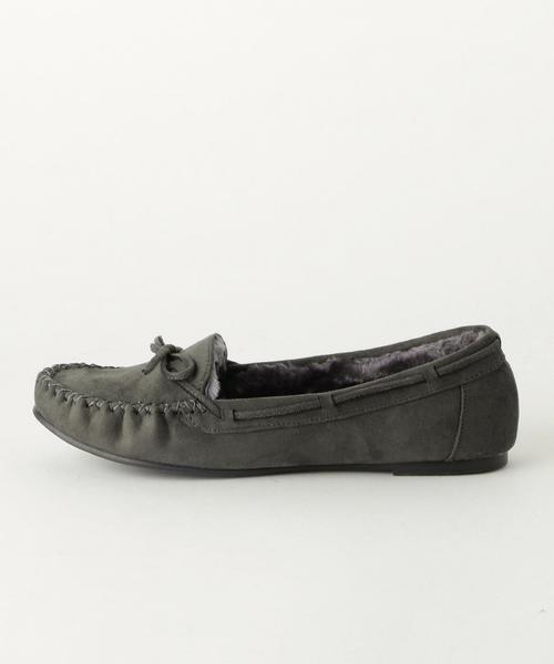 Boisson Chocolat（ボワソンショコラ）の「BFC Fﾌｧｰﾘﾎﾞﾝﾓｶｼﾝ（モカシン/デッキシューズ・レディース・ダークグレー/ライトブルー/ブラック/ブラウン/マスタード・23cm/22.5cm/22cm/25cm/24.5cm/24cm/23.5cm）」の13枚目の写真