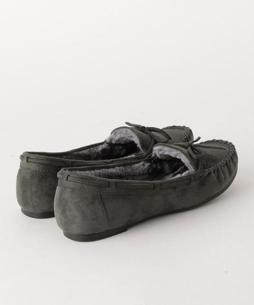 Boisson Chocolat（ボワソンショコラ）の「BFC Fﾌｧｰﾘﾎﾞﾝﾓｶｼﾝ（モカシン/デッキシューズ・レディース・ダークグレー/ライトブルー/ブラック/ブラウン/マスタード・23cm/22.5cm/22cm/25cm/24.5cm/24cm/23.5cm）」の8枚目の写真