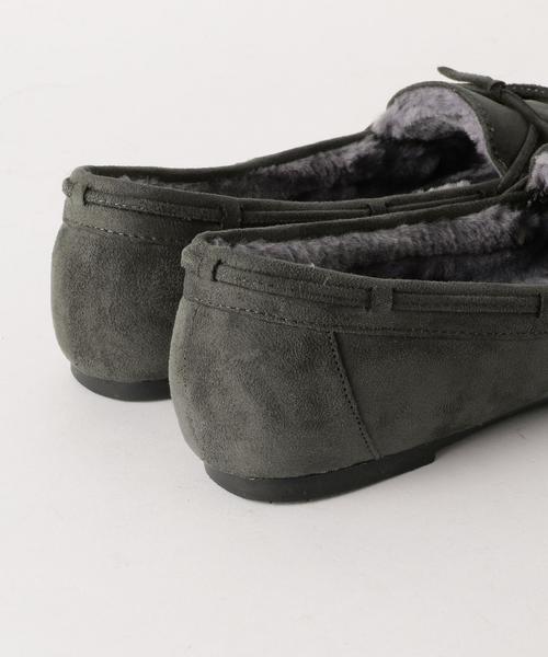 Boisson Chocolat（ボワソンショコラ）の「BFC Fﾌｧｰﾘﾎﾞﾝﾓｶｼﾝ（モカシン/デッキシューズ・レディース・ダークグレー/ライトブルー/ブラック/ブラウン/マスタード・23cm/22.5cm/22cm/25cm/24.5cm/24cm/23.5cm）」の10枚目の写真