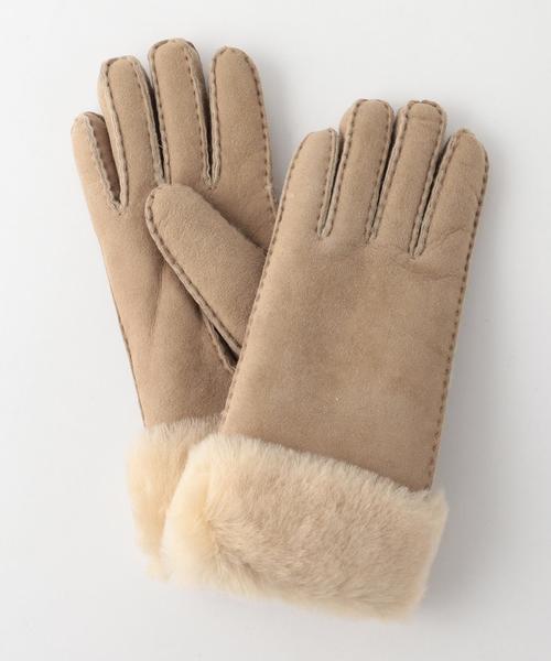 EMU Australia（エミューオーストラリア）の「EMU GLOVE（手袋・レディース・ブラック/ナチュラル・FREE）」の2枚目の写真