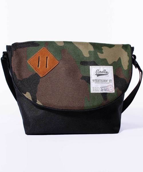 anello（アネロ）の「ナイロンメッセンジャーバッグ anello（メッセンジャーバッグ・メンズ・ブルー/ライトグレー/ベージュ/ネイビー/ブラック/ワイン/カモフラージュ/グレー/その他1/その他・FREE）」の10枚目の写真