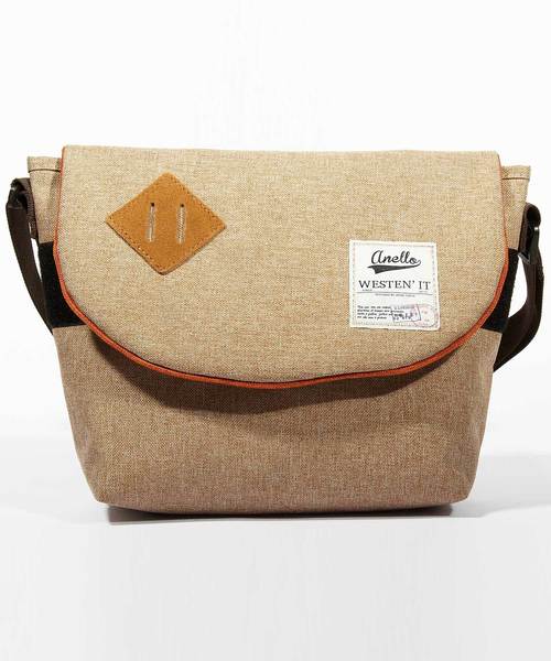 anello（アネロ）の「ナイロンメッセンジャーバッグ anello（メッセンジャーバッグ・メンズ・ブルー/ライトグレー/ベージュ/ネイビー/ブラック/ワイン/カモフラージュ/グレー/その他1/その他・FREE）」の4枚目の写真