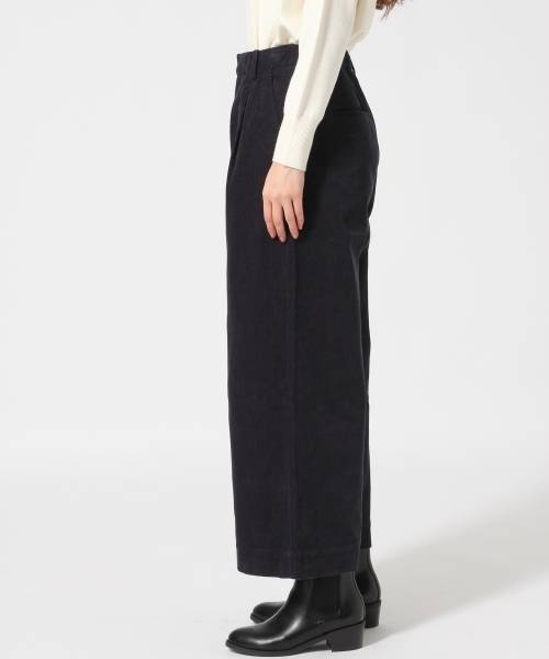 GLOBAL WORK（グローバルワーク）の「コーデュロイワイドパンツ/741507（その他パンツ・レディース・ダークブラウン/ホワイト/ネイビー・MEDIUM/LARGE）」の12枚目の写真