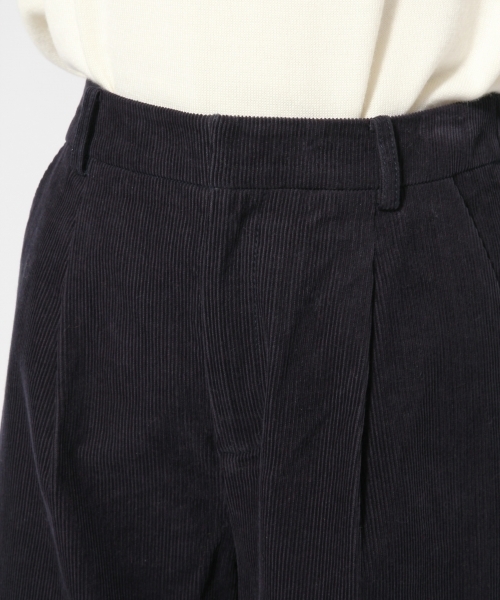 GLOBAL WORK（グローバルワーク）の「コーデュロイワイドパンツ/741507（その他パンツ・レディース・ダークブラウン/ホワイト/ネイビー・MEDIUM/LARGE）」の5枚目の写真
