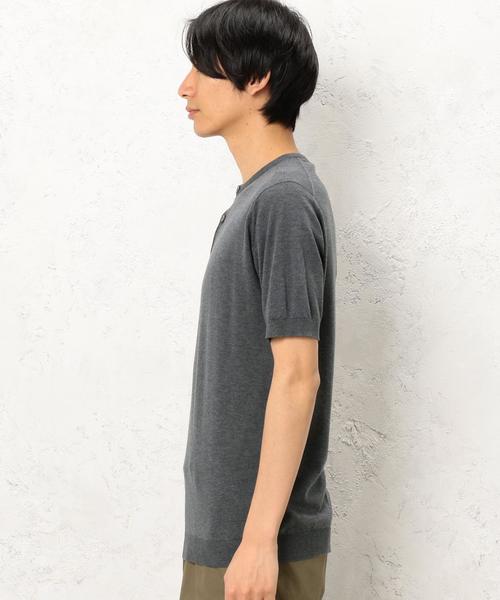 JOHN SMEDLEY ヘンリーネック ニット セーター JOHN SMEDLEY（ジョンスメドレー）の「[ジョン スメドレー