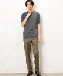 JOHN SMEDLEY ジョンスメドレー　コットンニット　ヘンリーネック JOHN SMEDLEY｜ジョンスメドレー日本公式