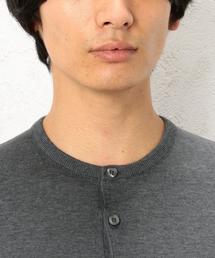 JOHN SMEDLEY ジョンスメドレー　コットンニット　ヘンリーネック JOHN SMEDLEY（ジョンスメドレー）A4713 30G ヘンリーネック