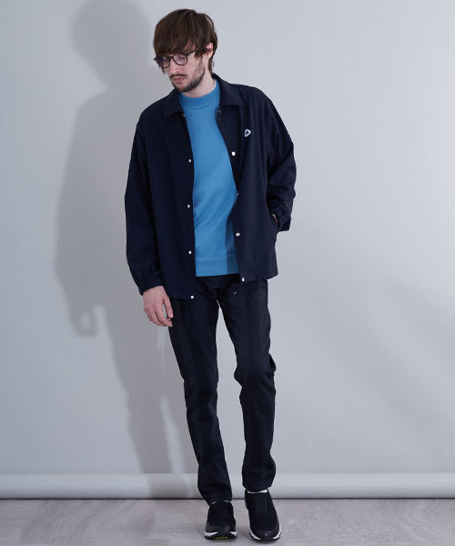 UNITED TOKYO（ユナイテッドトウキョウ）の「18G天竺クルーネックニットTee（ニット/セーター・メンズ・ベージュ/グリーン/ピンク/ブラック/ブルー/オフホワイト/サックスブルー/マスタード/ラベンダー・1/2/3）」の21枚目の写真