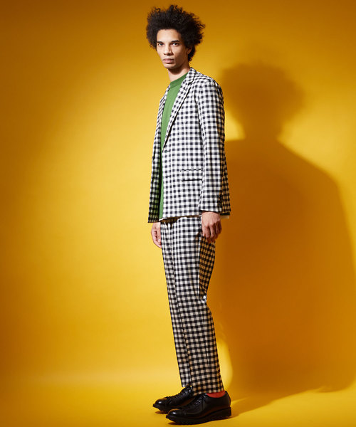 UNITED TOKYO（ユナイテッドトウキョウ）の「18G天竺クルーネックニットTee（ニット/セーター・メンズ・ベージュ/グリーン/ピンク/ブラック/ブルー/オフホワイト/サックスブルー/マスタード/ラベンダー・1/2/3）」の15枚目の写真