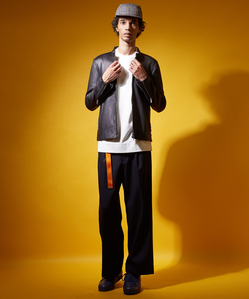 UNITED TOKYO（ユナイテッドトウキョウ）の「18G天竺クルーネックニットTee（ニット/セーター・メンズ・ベージュ/グリーン/ピンク/ブラック/ブルー/オフホワイト/サックスブルー/マスタード/ラベンダー・1/2/3）」の18枚目の写真