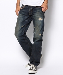 HYSTERIC GLAMOUR | RW CLASH加工デニムストレートPT(デニムパンツ)