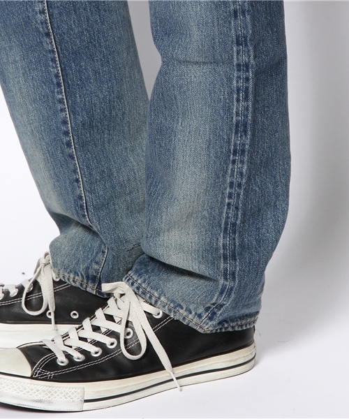 HYSTERIC GLAMOUR(ヒステリックグラマー)の「RW CLASH加工デニムストレートPT(デニムパンツ・メンズ・インディゴブルー/ダークインディゴブルー/ブラック・28inch/30inch/32inch/34inch)」の9枚目の写真