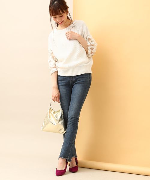 Casselini（キャセリーニ）の「【CASSELINI】メタリックリングハンドルバッグ（ハンドバッグ・レディース・ブラック/ゴールド/シルバー・FREE）」の4枚目の写真