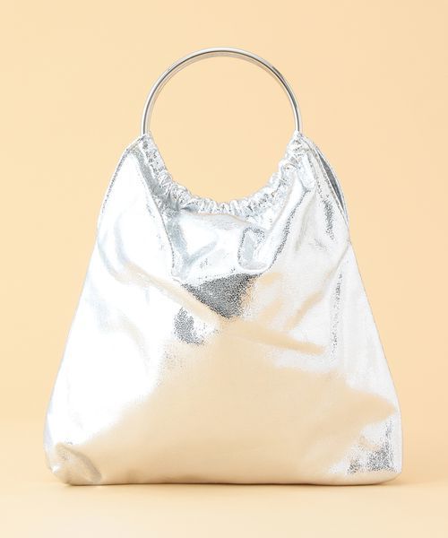 Casselini（キャセリーニ）の「【CASSELINI】メタリックリングハンドルバッグ（ハンドバッグ・レディース・ブラック/ゴールド/シルバー・FREE）」の8枚目の写真