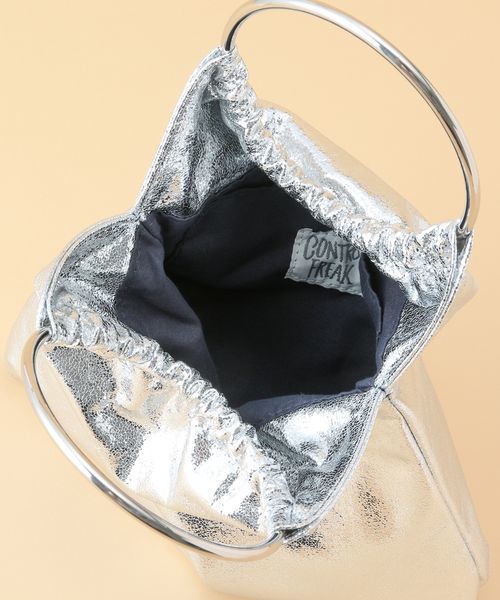 Casselini（キャセリーニ）の「【CASSELINI】メタリックリングハンドルバッグ（ハンドバッグ・レディース・ブラック/ゴールド/シルバー・FREE）」の12枚目の写真