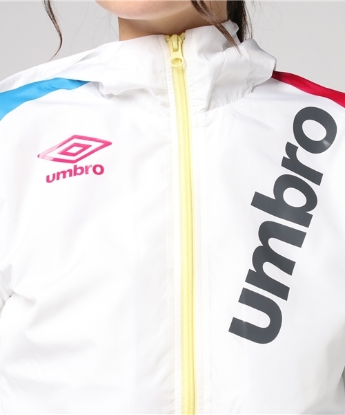 UMBRO(アンブロ)の「アンブロ ウインドジャケット WM UCA4787SDW(ナイロンジャケット・レディース・ホワイト/ブラック/ネイビー・S/L/LL/M)」の7枚目の写真