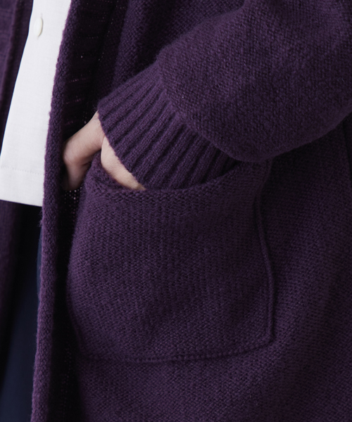 STUDIOUS（ステュディオス）の「【STUDIOUS】シャギーロングカーディガン（カーディガン/ボレロ・メンズ・ブラック/ブラウン・1/2/3）」の9枚目の写真