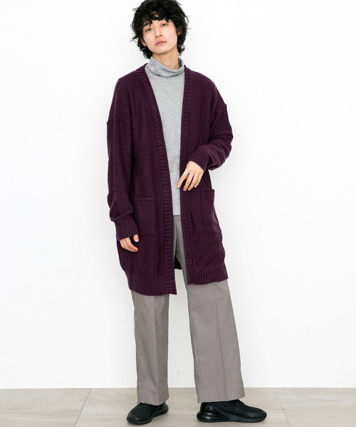 STUDIOUS（ステュディオス）の「【STUDIOUS】シャギーロングカーディガン（カーディガン/ボレロ・メンズ・ブラック/ブラウン・1/2/3）」の17枚目の写真