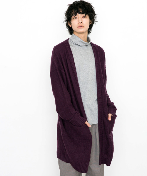 STUDIOUS（ステュディオス）の「【STUDIOUS】シャギーロングカーディガン（カーディガン/ボレロ・メンズ・ブラック/ブラウン・1/2/3）」の18枚目の写真