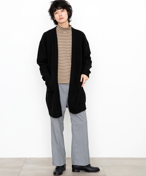 STUDIOUS（ステュディオス）の「【STUDIOUS】シャギーロングカーディガン（カーディガン/ボレロ・メンズ・ブラック/ブラウン・1/2/3）」の19枚目の写真