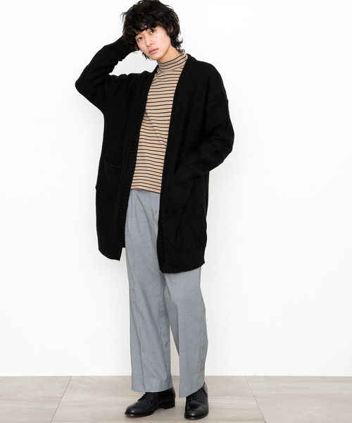 STUDIOUS（ステュディオス）の「【STUDIOUS】シャギーロングカーディガン（カーディガン/ボレロ・メンズ・ブラック/ブラウン・1/2/3）」の20枚目の写真