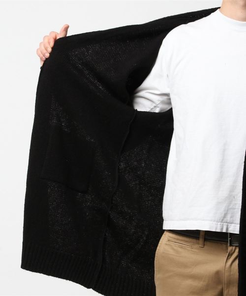 STUDIOUS（ステュディオス）の「【STUDIOUS】シャギーロングカーディガン（カーディガン/ボレロ・メンズ・ブラック/ブラウン・1/2/3）」の12枚目の写真