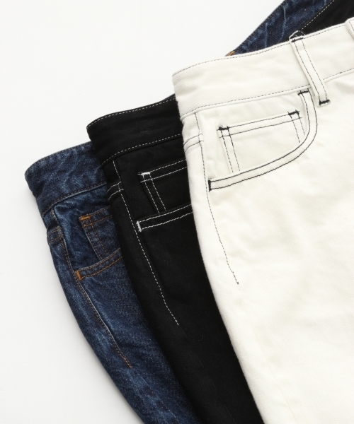 A part by(アパートバイ)の「デニムロングタイトスカート 777268 (デニムスカート・レディース・ホワイト/ブラック/ネイビー・MEDIUM/LARGE)」の10枚目の写真