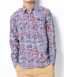 HYSTERIC GLAMOUR | SHOW総柄長袖ウエスタンSH(シャツ/ブラウス)