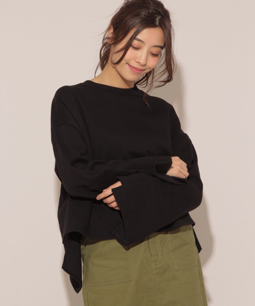 apres jour(アプレジュール)の「バックデザイントップス【ZOZOTOWN限定アイテム】(Tシャツ/カットソー・レディース・ブラック/オフホワイト・フリー)」の4枚目の写真