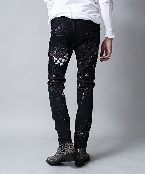 NO ID.(ノーアイディ)の「mp6312-NO ID.BLACK×OVERDESIGNストレッチデニムグランジスキニーPT パンツ(デニムパンツ・メンズ・ブラック/インディゴブルー・1/2/3)」の14枚目の写真