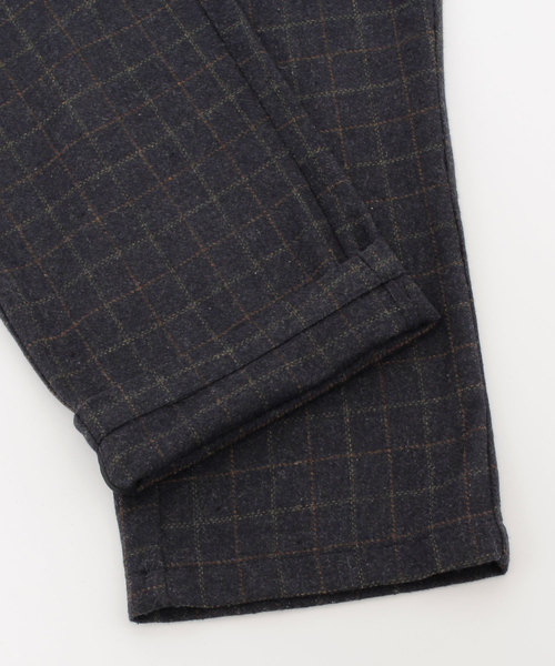 MONO-MART（モノマート）の「ウールブレンドブリティッシュチェックタックワイドパンツ（その他パンツ・メンズ・ブラック/ネイビー/グレー・M/L）」の12枚目の写真
