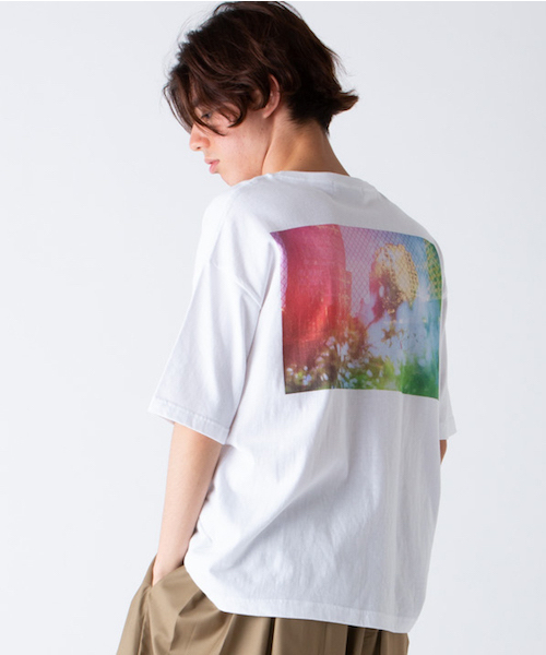 rehacer(レアセル)の「rehacer × Maki Kaoru " Half Awake Half Asleep " / マキカオルコラボ ハーフ アウェイク ハーフ アスリープ ワイドカットソー(Tシャツ/カットソー・メンズ・ホワイト/ブラック・SMALL/MEDIUM/LARGE)」の3枚目の写真