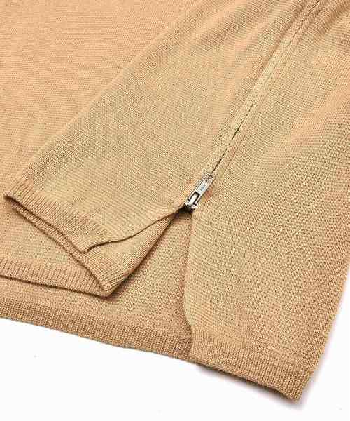 MinoriTY（マイノリティ）の「ミラノリブ サイドZIPビッグシルエットクルーネックニット ビッグニット（ニット/セーター・メンズ・ブラウン/チャコールグレー/ベージュ/ワイン/杢グレー/オフホワイト/ブラック・L/M）」の21枚目の写真