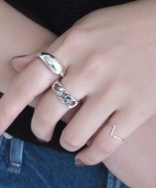 Jenny By Immanoel ジェニーバイイマノエル の シンプルデザインピンキーリング リング Wear