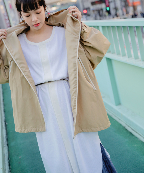 LOWRYS FARM（ローリーズファーム）の「２ＷＡＹハニカムワンピ　826753（ワンピース・レディース・オフホワイト/ブラック/カーキ・FREE）」の11枚目の写真