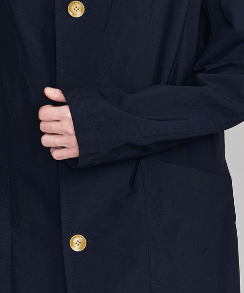 DANTON(ダントン)の「<DANTON> TAFFETA COAT/コート(ステンカラーコート・メンズ・ベージュ/ネイビー・38/40/42)」の3枚目の写真