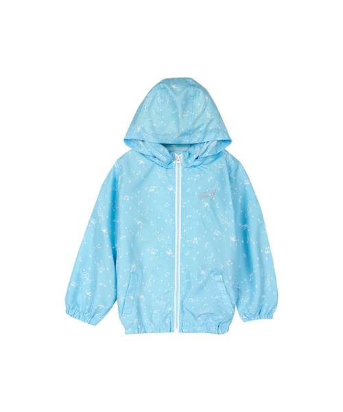 motherways(マザウェイズ)の「ガールズ 撥水加工 ポケッタブル ジップアップ 全6柄(ナイロンジャケット)」|ライトブルー