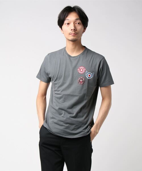 merc london（メルクロンドン）の「バッジプリントTシャツ（Tシャツ/カットソー・メンズ・ネイビー/チャコール・MEDIUM/SMALL/LARGE/X-SMALL）」の8枚目の写真