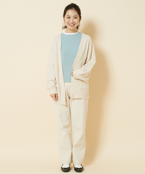 PairPair(ペアペア)の「トッパーカーディガン(カーディガン/ボレロ・レディース・ピンク/アイボリー・FREE)」の4枚目の写真