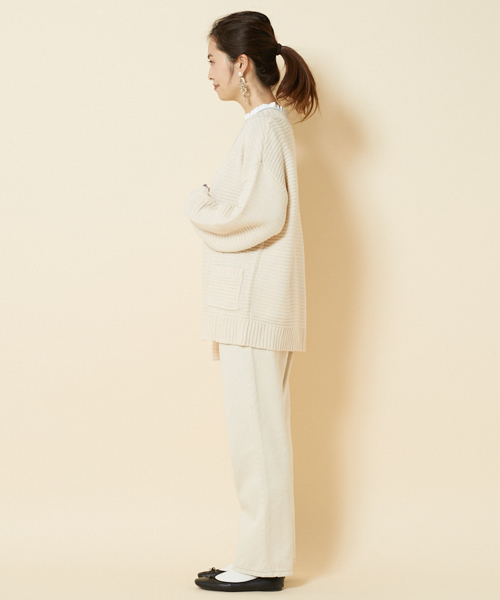 PairPair(ペアペア)の「トッパーカーディガン(カーディガン/ボレロ・レディース・ピンク/アイボリー・FREE)」の5枚目の写真