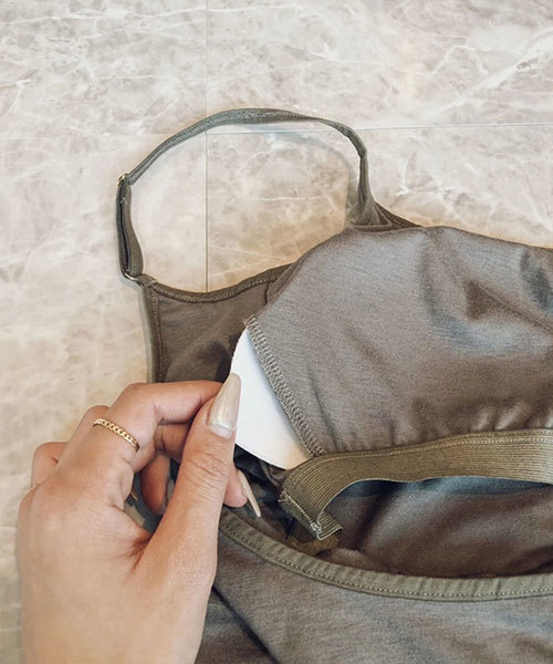 TRUNC(トランクエイティーエイト)の「Fleek Inner Tops(キャミソール・レディース・ホワイト/ネイビー/カーキ/グレー系その他/ブラック/その他・FREE)」の9枚目の写真