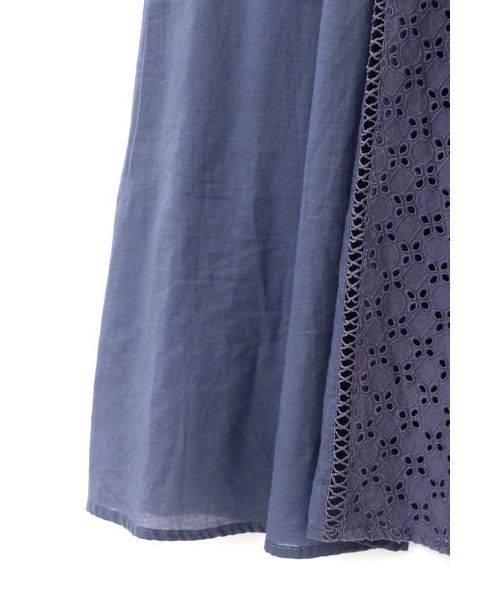 JILL by JILL STUART(ジルバイジルスチュアート)の「ミックスレースマキシワンピース(ワンピース・レディース・ネイビー/ベージュ・SMALL/MEDIUM)」の14枚目の写真