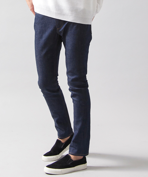 BEAUTY&YOUTH UNITED ARROWS（ビューティーアンドユースユナイテッドアローズ）の「by ∴ デニム 5ポケット スキニーパンツ◆（デニムパンツ・メンズ・ネイビー・MEDIUM/LARGE/X-LARGE/SMALL）」の5枚目の写真