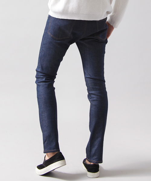 BEAUTY&YOUTH UNITED ARROWS（ビューティーアンドユースユナイテッドアローズ）の「by ∴ デニム 5ポケット スキニーパンツ◆（デニムパンツ・メンズ・ネイビー・MEDIUM/LARGE/X-LARGE/SMALL）」の2枚目の写真