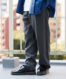 kutir | ワイドテーパードパンツ　【チェックパンツ　ストライプパンツ】(その他パンツ)