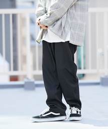 kutir | ワイドテーパードパンツ　【チェックパンツ　ストライプパンツ】(その他パンツ)
