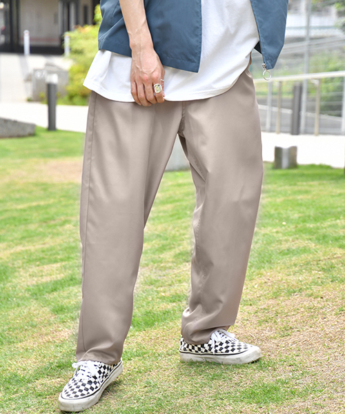 kutir(クティール)の「ワイドテーパードパンツ 【チェックパンツ ストライプパンツ】(その他パンツ・メンズ・ライトベージュ/ブラック/グレー/ライトグレー・SMALL/MEDIUM/LARGE)」の8枚目の写真