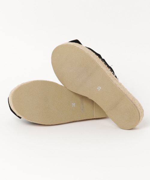 PICHE ABAHOUSE(ピシェ アバハウス)の「【販売店舗限定】リボンサンダル(サンダル・レディース・ブラック・35)」の3枚目の写真